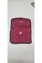 Hand-Knitted Fuchsia Pink Color Hand Wallet and Bag - 9