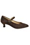 Nish N2688 Women's Genuine Suede Leather Heeled Classic Shoes