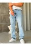 Painted Baggy Jeans with Leg Detail-W - 3