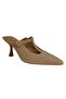 N2622 Women's Genuine Suede Leather Heeled Slippers - 3