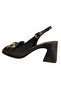 N2633 Women's Genuine Leather Blunt Toe Heeled Classic Shoes - 7