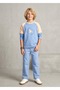 Organic Classic Cut Blue Woven Spring Boys' Trousers