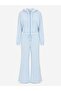 Hooded Zippered Cardigan and Spanish-Cut Sweatpants Set - 5