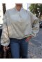 Double-Breasted Collar Short Bomber Jacket - 3