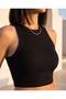 Women's Halter Collar Crop Athlete - 3