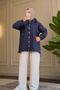 6597 - Comfortable Buttoned Pocket Cap with Wide Collar Detail - 3
