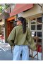 Double-Breasted Collar Short Bomber Jacket - 5