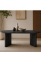 Mando Oval Dining Table -8 Seater-Black - 6