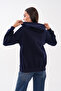 Iron Zipper Hooded Sweatshirt with Pockets and Three Threads - 6