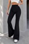 Women's Crepe High Waist Spanish Flare Pants