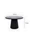 Minay Marble Dining Table 4 Seater - Black - 5