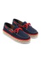 Zrc311 Premium Daily Lace-Up Linen Men's Espadrille Black Red - 2