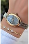 New Season Oval Case Gold Color Women's Wristwatch - with Bracelet Gift - 3