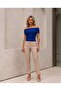 Women's Layered Detail Madonna Collar Blouse - 4