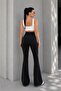 Women's Crepe High Waist Spanish Flare Pants - 5