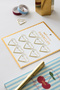 Set of 9 Heart Shaped Metal Paper Clips - Gold