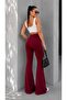 Women's Crepe High Waist Spanish Flare Pants - 4