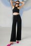 Gençç Girl's Black Wide Leg Loose Palazzo Pants