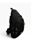 Unisex Sports Multi-Compartment Crossbody Body Bag Black-Grey - 3