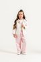 Girl's Heart Printed T-Shirt, Piping Detailed Jacket and Embroidered Wide-Leg Trousers 3-Piece Set 9110 Spr - 2