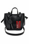Liva Women's Black Hand and Shoulder Bag with Magnet Closure