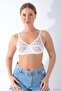 Spt-Gld White Lace Gathering Bra - 506 - (200121) Size 85 - 3