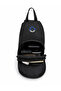 Unisex Sports Multi-Compartment Crossbody Body Bag Black-Khaki - 4