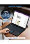 Wireless Bluetooth Keyboard for Surface Pro 3-7, Slim Trackpad, 7-Color Backlit, Long Battery Life - 5