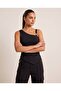 Women's One-Shoulder Asymmetrical Cut Blouse with Metal Accessories - 4