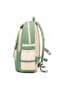 Green Cream Multi-Compartment Middle School School Bag – Large Volume Backpack with Back Support - 4