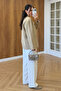 Camel Double Pocket Ribbed Jacket - 9770 - 5