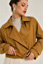 Women's Buttoned Soft Coat - 2