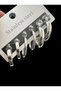 Steel Silver Multiple Hoop Earrings - 4