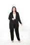 Women's Lycra Viscose Plus Size Cardigan Pants Suit