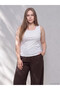 Lcw Curve White Large Size Women's Athlete with Stones