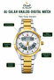 AL-SALAH Analog Digital Wristwatch – Silver Round Dial, Metal Bracelet, Multiple Digital Displays & Side Control Buttons - 2