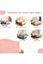(gg9)1Pcs Foldable Crib Guardrails Toddler Bed Fence Upgraded and Reinforced Safety Bed Guardrails Suitable for Cribs Single Beds And Double Beds(1.2M) - 5