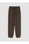 Vizyon New Season Brown Women's Modal Blend Trousers with Elastic Waist - 5