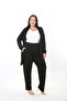 Women's Lycra Viscose Plus Size Cardigan Pants Suit - 5