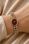 Women's Steel Watch Two-Tone Burgundy Dial Ying Design Vintage Watch – Limited Edition 2026 Women's Wristwatch - 3