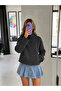 High Collar Buttoned Cashmere Jacket - 4