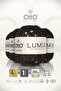 Lumia • Brown-Silver Sequin (9464) • 4-Pack × 50 Gr / 90 m • 3+6 mm Double Size Sequin Knitting Yarn • Blouse, Shawl, Bandana