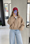 Belted Bomber Crop Trench Jacket