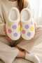 Women'S, Colorful, Smiley Patterned, Non-Slip Sole, Soft, Plush House Slippers