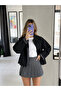 Lined Plaid Buttoned Trench Jacket - 4