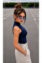 Women's Stand Collar Sleeveless Slim Fit Ultra Soft Flexible Lycra Cotton Basic Body&Blouse - 5