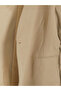 Vizyon New Season Brown Double-Breasted Collar Tie-Up Oversize Women's Blazer Jacket - 6