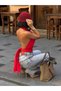 Women's Gray High Waist Wide Leg Loose-Fit Jeans - 5