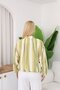Striped Bomber Jacket Green - 5