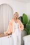 Striped Bomber Jacket Orange-Pink - 3